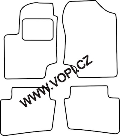 Autokoberce Hyundai i20 02/2009 - 02/2011 Autofit (1841)